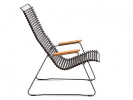 CLICK outdoor lounge chair with armrests