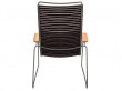 CLICK outdoor lounge chair with armrests