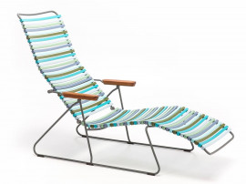 Chaise longue d'exterieur scandinave modèle CLICK 17 coloris