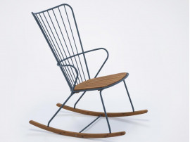 Fauteuil à bascule ou rocking chair d'exterieur scandinave modèle PAON 5 coloris