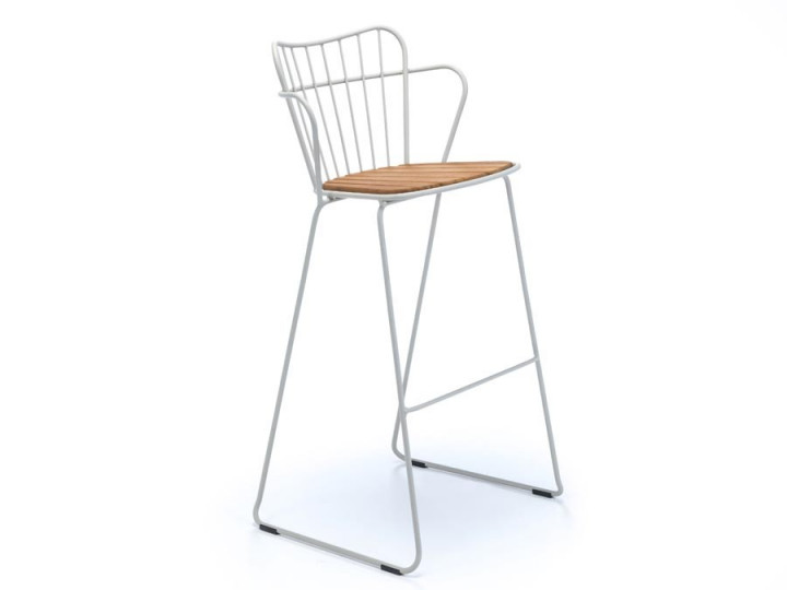 Tabouret de bar d'exterieur scandinave modèle PAON 5 coloris