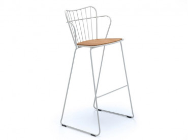 Tabouret de bar d'exterieur scandinave modèle PAON 5 coloris