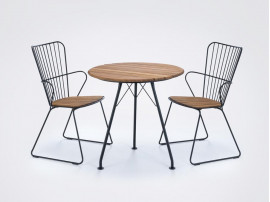 Table de repas scandinave d'extérieur  modèle Circum, Ø 74 cm. 2 pers.