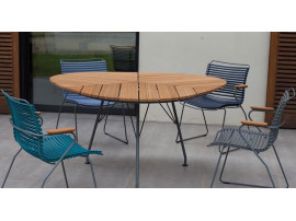 Table de repas scandinave d'extérieur  modèle Leaf, 9 pers.