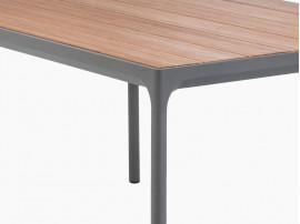 Table de repas scandinave d'extérieur  modèle Four Grey, 4 pers.