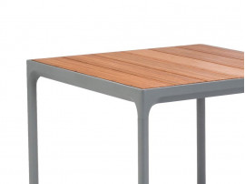 Table de repas scandinave d'extérieur  modèle Four Grey, 4 pers.