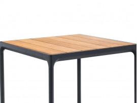 Table de repas scandinave d'extérieur  modèle Four Black, 4 pers.