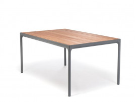 Table de repas scandinave d'extérieur  modèle Four Grey, 6 pers.