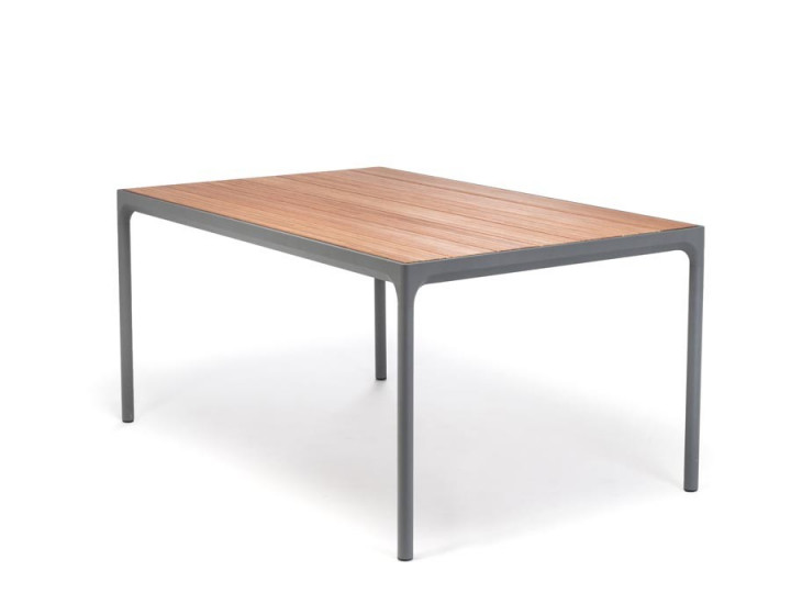 Table de repas scandinave d'extérieur  modèle Four Grey, 6 pers.