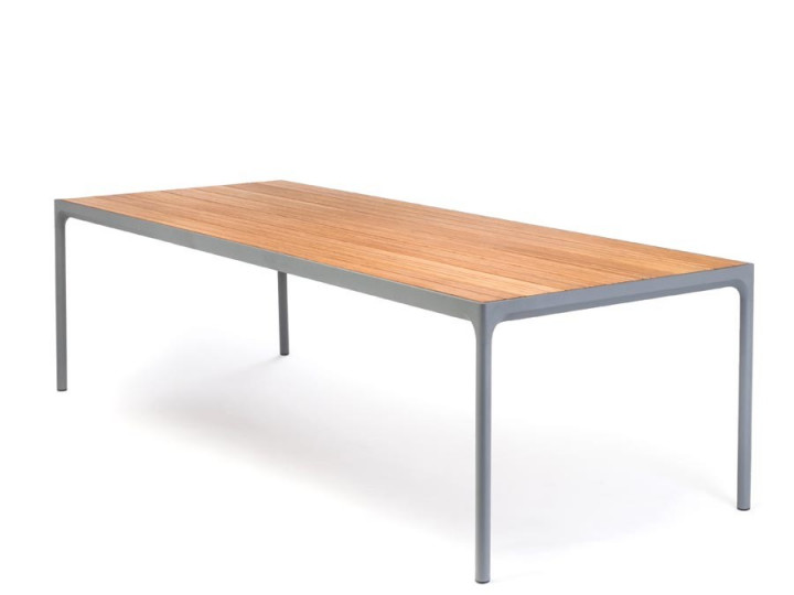 Table de repas scandinave d'extérieur  modèle Four Grey, 8 pers.