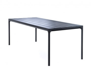 Four Aluminium outdoor dining table,  12 seats.