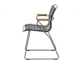 CLICK outdoor dinning chair with arm rest