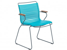 Chaise d'exterieur scandinave modèle CLICK avec accoudoirs 17 coloris