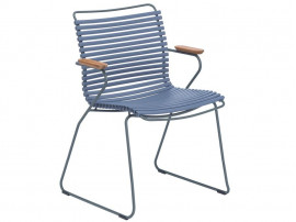 Chaise d'exterieur scandinave modèle CLICK avec accoudoirs 17 coloris