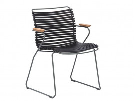 CLICK outdoor dinning chair with arm rest