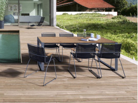 CLICK outdoor dinning chair with arm rest