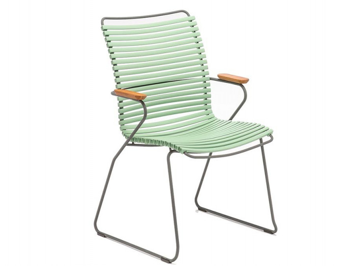 Chaise d'exterieur scandinave modèle CLICK dossier haut 17 coloris