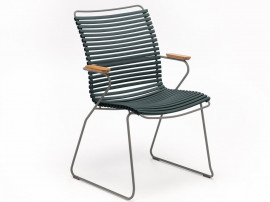 Chaise d'exterieur scandinave modèle CLICK dossier haut 17 coloris