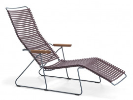 Chaise longue d'exterieur scandinave modèle CLICK 17 coloris