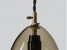 Unika Pendant Lamp. Small. Smoked glass