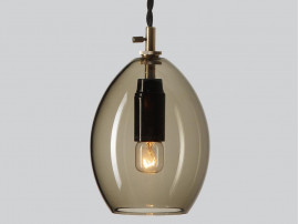 Unika Pendant Lamp. Small. Smoked glass