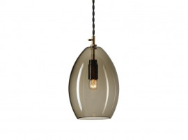 Suspension scandinave modèle Unika. Grande. Verre fumé