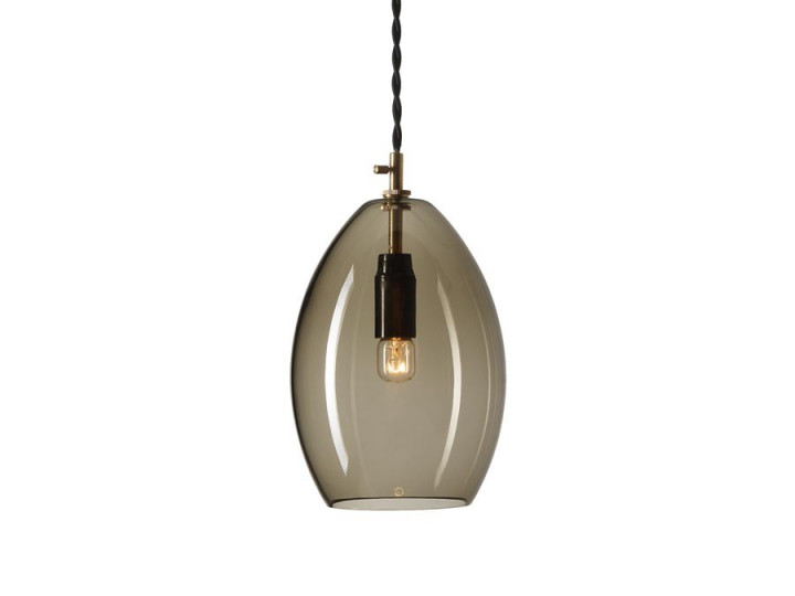 Suspension scandinave modèle Unika. Grande. Verre fumé