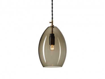 Suspension scandinave modèle Unika. Grande. Verre fumé