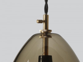 Unika Pendant Lamp. Large. Smoked glass