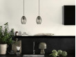 Unika Pendant Lamp. Large. Smoked glass