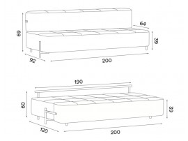 Daybe Foldable Sofa.