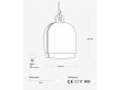 Poiju pendant lamp. Black ash