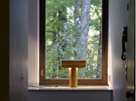 Teelo 8020 Table Lamp. Walnut.  