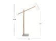 FILLY long neck floor lamp white