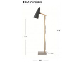 FILLY short neck floor lamp dark grey