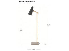 Lampadaire FILLY short neck anthracite