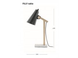 Lampe de table FILLY blanc