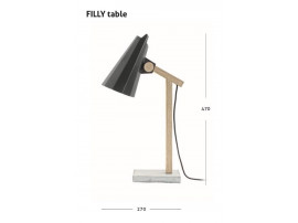 FILLY table lamp dark grey