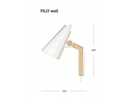 FILLY wall lamp white
