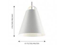 Above pendant lamp White