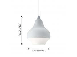 Cirque pendant lamp. 4 colors, 3 sizes.