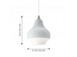 Suspension scandinave Cirque, 4 coloris, 4 tailles