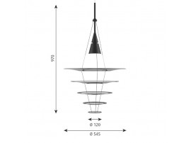 Enigma 545 pendant lamp 2 Black or white