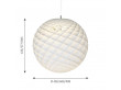 White Patera pendant lamp, 3 sizes