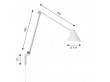 NJP long arm wall lamp. 4 colors