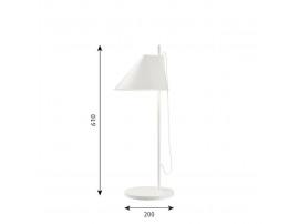 Lampe de table ou de bureau scandinave Yuh blanche