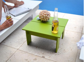 Outdoor Lollygagger ottoman or side table