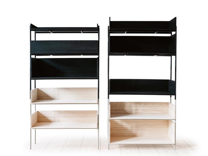 Vivlio modular shelving system.