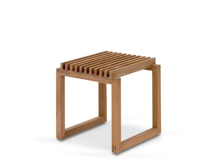 Tabouret scandinave modèle Cutter. Teck 