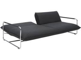 Canapé convertible scandinave modèle Nova. Base chrome ou blanc